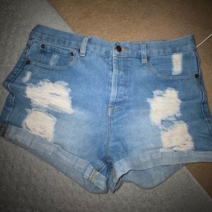 High waisted shorts